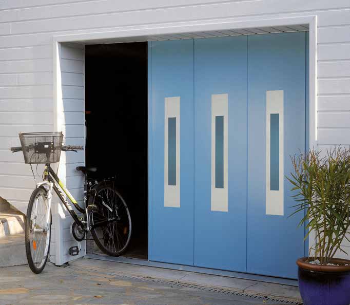 Porte de garage à déplacement latéral